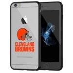 Browns iPhone 6s Tough Case, Shock Absorption TPU + Translucent Frosted Anti-Scratch Hard Backplate Back Cover for iPhone 6 / 6s – Black