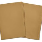 2 Light Brown Toddler Pillowcases – Envelope Style – For Pillows Sized 13×18 and 14×19 – 100% Cotton With Percale Weave – Machine Washable – 2 Pack
