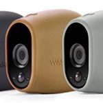 3 x Silicone Skins Compatible with Arlo Smart Security – 100% Wire-Free Cameras — by Wasserstein (Black/Brown/Grey)