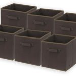 6 Pack – SimpleHouseware Foldable Cube Storage Bin, Brown