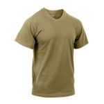 Rothco AR 670-1 Compliant Coyote Brown Military T-Shirt, 3-Pack