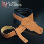 Iconic Leathers 2.75″ Rust Brown Leather Padded Guitar Strap IL-15SBrn