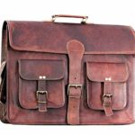 16″ Vintage Messenger Handmade Real Genuine Leather Bag Shoulder Brown Satchel Perfect for Laptop & Computer Business Travel Bags By Leder_Artesania