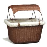 PetSafe Solvit Tagalong Wicker Bicycle Basket, Dog Carrier for Bikes, Best for Dogs Up to 13 lb. – 62331