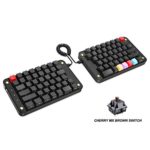 Koolertron Programmable Split Mechanical Keyboard, All 89 Keys Programmable Ergonomic Keypad, 8 Macro Keys – [SMKD62] (Cherry MX Brown Switch)