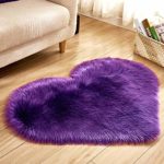 Hot Sale!DEESEE(TM)Wool Imitation Sheepskin Rugs Faux Fur Non Slip Bedroom Shaggy Carpet Mats (E)