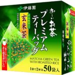 Itoen Genmaicha (Brown Rice Tea) Matcha Blend Premium Bag 2.3g Pack of 50