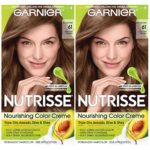 Garnier Hair Color Nutrisse Nourishing Creme, 61 Light Ash Brown (Mochaccino), 2 Count