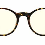 TIJN Blue Light Blocking Classic Round Non-prescription Frosted Eyeglasses Frame