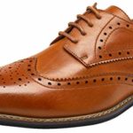 JOUSEN Men’s Oxford Classic Wingtip Brogue Formal Dress Shoes