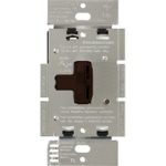 Lutron Toggler Dimmer Switch for Halogen and Incandescent Bulbs, Single-Pole, AY-600P-BR, Brown