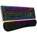 Rosewill RGB Mechanical Gaming Keyboard, LED Backlit RGB Rainbow Rim Lighting, Clicky Gaming Mechanical Switch Keyboard for PC, Laptop, Mac, Software Programmable, Brown Switch – NEON K75