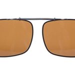 Eyekepper Large Clip On Sunglasses With Spring Draw Bar Polarized Brown Lens 2 5/16″x1 5/8″