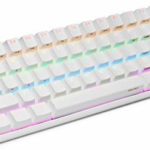 Anne Pro 2 Mechanical Gaming Keyboard 60% True RGB Backlit – Wired/Wireless Bluetooth 4.0 PBT Type-c Up to 8 Hours Extended Battery Life, Full Keys Programmable by Obins (Gateron Brown, White)