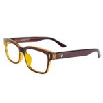 Computer Glasses, Blue Light Blocking Reading Glasses, UV LCD LED Screen Protection Safety Eyewear, Anti Migraine Headache and Eye Fatigue – Gamer Glasses (Brown, Clear Lens)