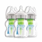 Dr. Brown’s Options+ Wide-Neck Glass Baby Bottles, 5 Ounce, 3 Count