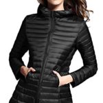 Elezay Women’s Winter Light Weight Down Jacket Hooded Coat
