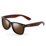 GREY JACK Classic Polarized Retro Square Horn Rimmed Design Sunglasses for Men Women Brown