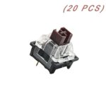 OUTEMU (Gaote) Brown Switch 3 Pin Keyswitch DIY Replaceable Switches for Mechanical Gaming Keyboard (20 PCS)