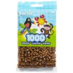 Light Brown Perler Beads for Kids Crafts, 1000 pcs