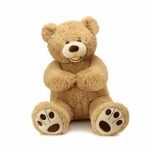 MorisMos Giant Teddy Bears Large Plush Stuffed Animals Toy Big Teddy Bear for Girlfriend Children 39 Inch,Light Brown