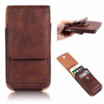 Esing 6.3″ Universal Phone Faux Leather Holster Pouch Card Slot Rotation Belt Clip Compatible for Galaxy Note 8 9 /Galaxy S8 S9 Plus &iPhone X/XS/XR/Xs Max (Brown)
