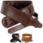 So There Padded Leather Guitar Strap – Genuine Leather Strap Best for Guitar or Bass – Brown