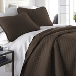 Southshore Fine Linens – Vilano Springs Oversized 3 Piece Quilt Set, King/California King, Chocolate Brown