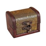 Hot Sale!DEESEE(TM)Decorative Trinket Jewelry Storage Box Handmade Vintage Wooden Treasure Case