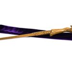 Fine Handcrafted Solid Wood Magic Wand for Witches and Wizards, The Raven Light Brown