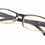 READING GLASSES Spring Hinge Comfort Readers Men and Women Glasses for Reading Brown Frame +3.0