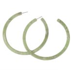 Acrylic Earrings 3″ x 3″ Original design 925 Sterling Silver Ears Simple Fashion Personality Earrings for women