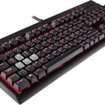 CORSAIR STRAFE  Mechanical Gaming Keyboard – Red LED Backlit – USB Passthrough – Linear and Quiet – Cherry MX Red Switch