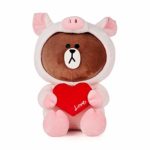 (LINE FRIENDS)RED Plush Stuffed Figure – (PRODUCT)RED Piggy Brown