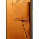 iPhone 8 Plus Card Case, XRPow Leather Wallet Case with Slim Professional Executive Snap On Cover with Card Holder Slots for Apple iPhone 7 Plus/ 8 Plus 5.5inch Light Brown