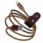 Lightning Cable, CENNBIE Charger Cable Apple MFi Certified – Nylon Braided Lightning to USB Charger Cord with Leather Strap for X/8/8 Plus/7/6, iPad Air, iPad Mini, iPad Pro, iPod Nano and More