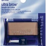 Maybelline New York Ultra-brow Brow Powder, 10 Light Brown, 0.1 Ounce, Pack of 2