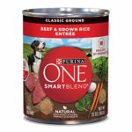 Purina ONE Natural Pate Wet Dog Food; SmartBlend Beef & Brown Rice Entrée – (12) 13 oz. Cans