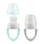 Dr. Brown’s Fresh First Silicone Feeder, Mint & Grey, 2 Count