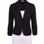 Auliné Collection Women’s Casual Work Solid Color Knit Blazer