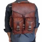 Handmade_World Brown Vintage Leather Backpack Laptop Messenger Bag Rucksack Sling for Men Women (12″ x 16″)
