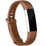 iGK Replacement Bands Compatible for Fitbit Alta and Fitbit Alta HR, Newest Adjustable Sport Strap Smartwatch Fitness Wristbands Brown Large