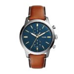 Fossil Men’s Townsman Chronograph Watch with Leather Strap