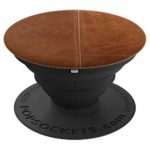Vintage Leather Denim Brown Collapsible Pop Out Mount – PopSockets Grip and Stand for Phones and Tablets