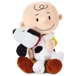 Hallmark Peanuts Charlie Brown and Snoopy Hugging Stuffed Animal, 8.75″ Classic Stuffed Animals Movies & TV