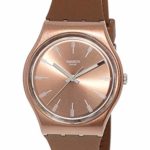 Swatch Sandbaya GO118 Brown Silicone Swiss Quartz Fashion Watch
