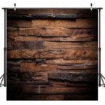 CYLYH 8x8ft Photography Backdrop Brown Wood 3D Backdrops for Picture Customized Vinyl Photo Background D104