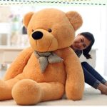 VERCART 4 Foot 47 inch Light Brown Giant Huge Cuddly Stuffed Animals Plush Teddy Bear Toy Doll