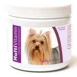 Healthy Breeds Dog Multivitamin Soft Chew Treats for Yorkshire Terrier, Light Brown- Over 200 Breeds – for Small Medium & Large Breeds – Easier Than Liquid or Powders – 60 Chews