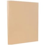JAM PAPER Vellum Bristol 67lb Cardstock – 8.5 x 11 Letter Coverstock – Tan Brown – 50 Sheets/Pack